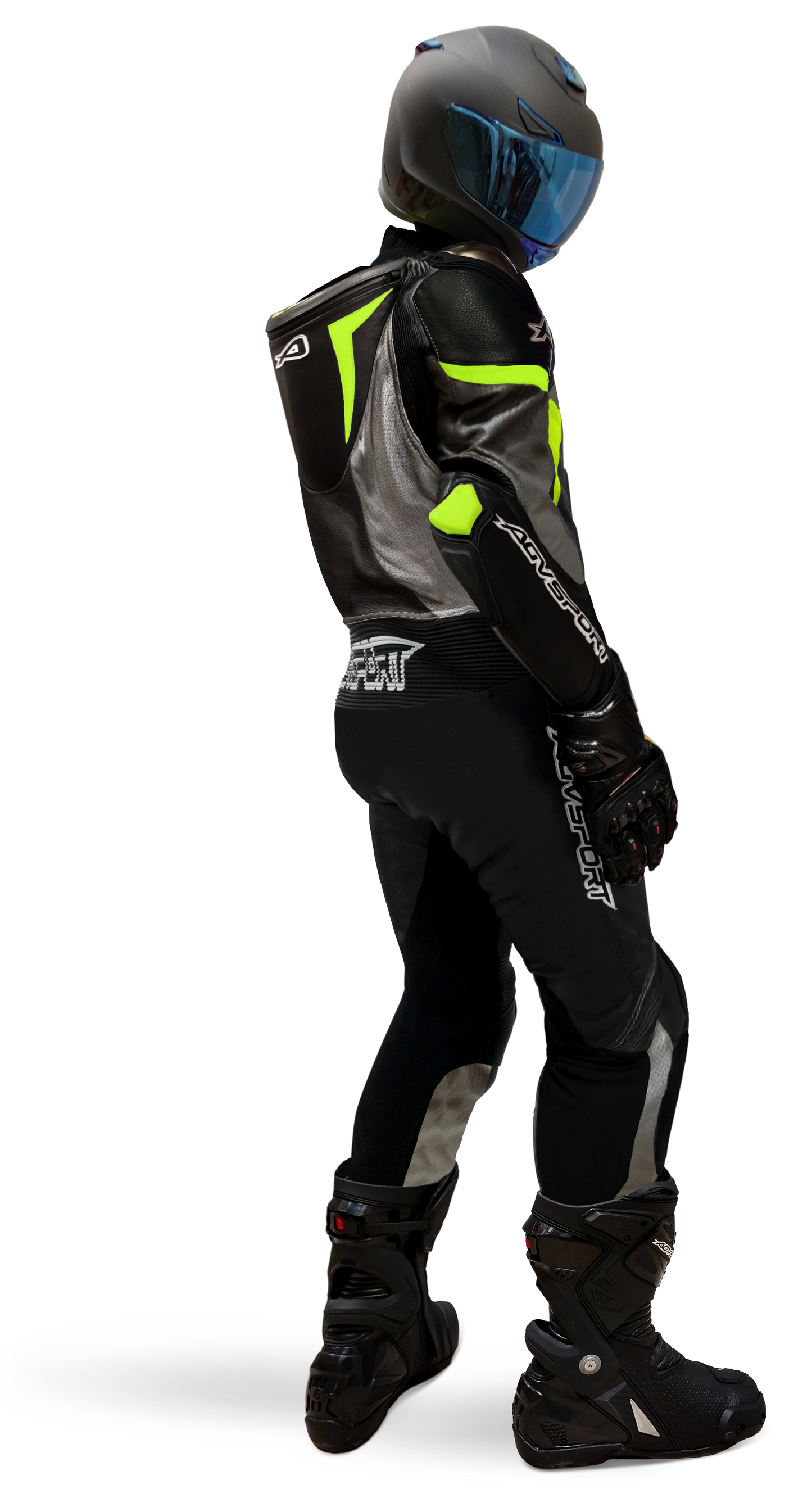 black-grey-fluoro-green