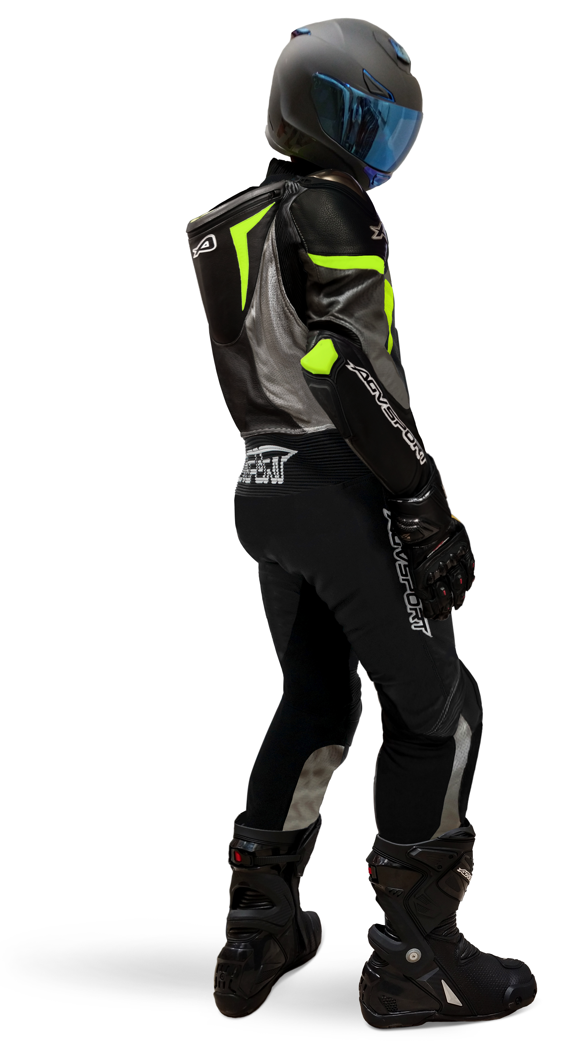 black-grey-fluoro-green