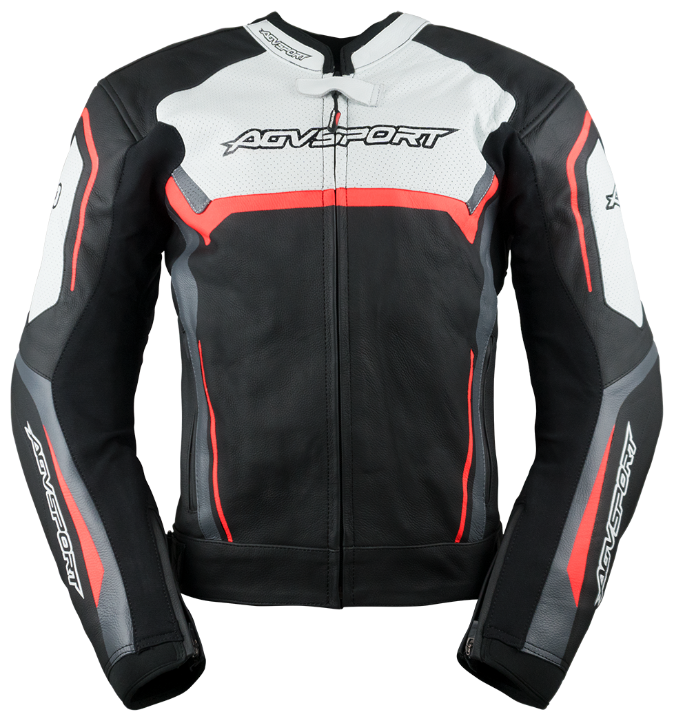 black-fluoro-red-white