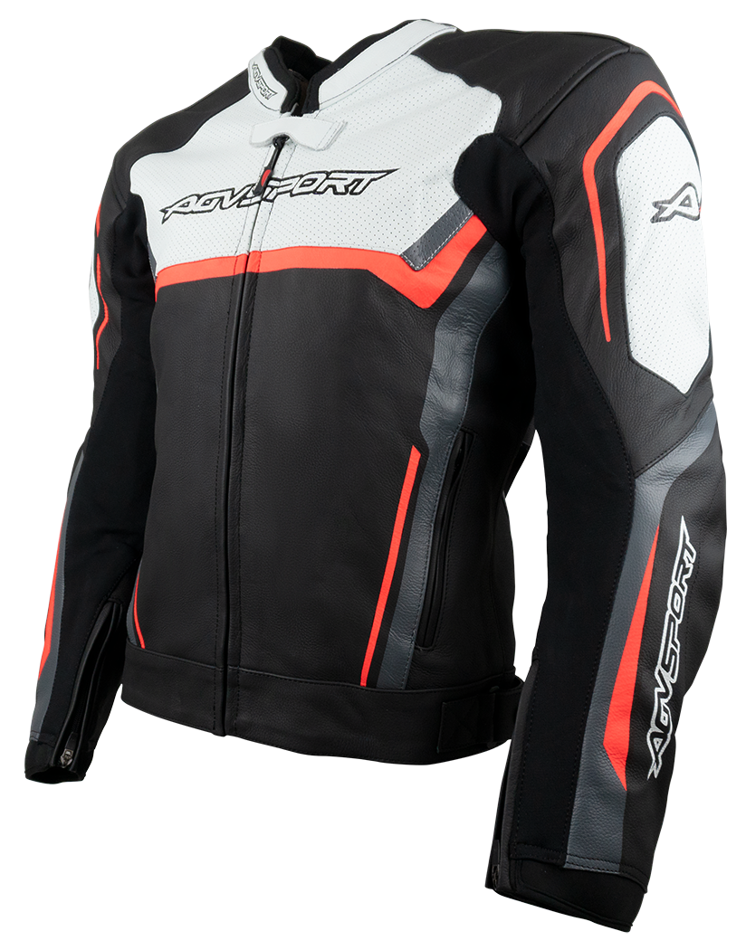 black-fluoro-red-white