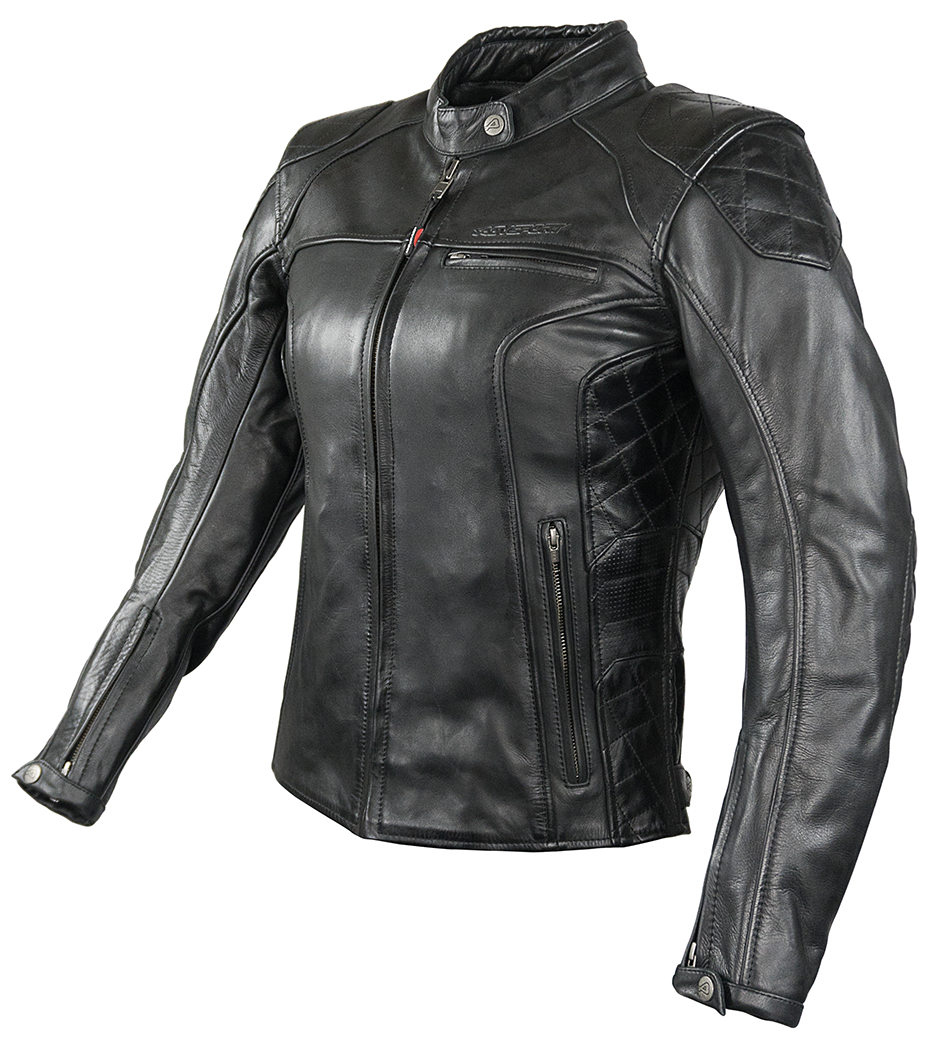Torque leather top motorcycle jacket
